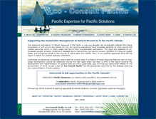 Tablet Screenshot of ecoconsultpacific.com